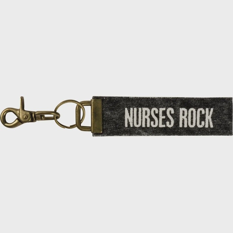 Nurses Rock Keychain