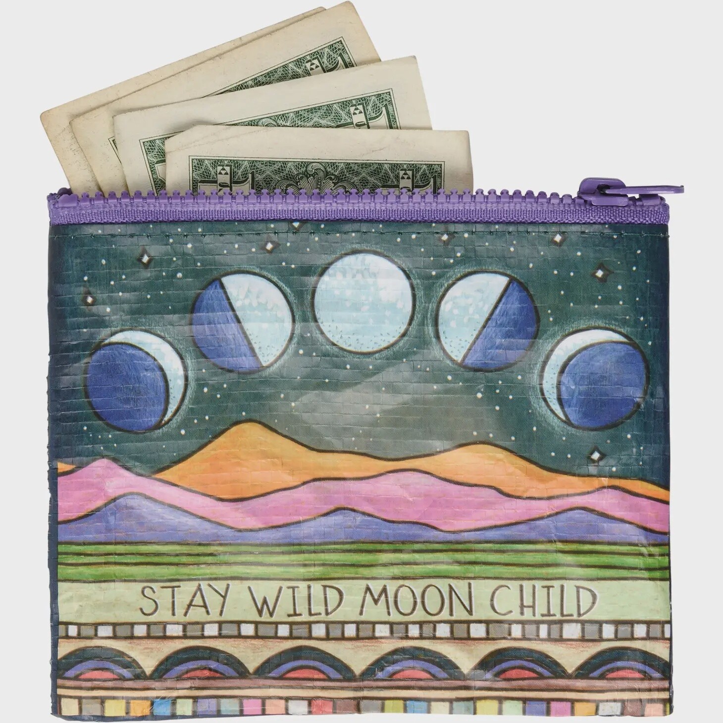 Stay Wild Moon Child Zipper Wallet