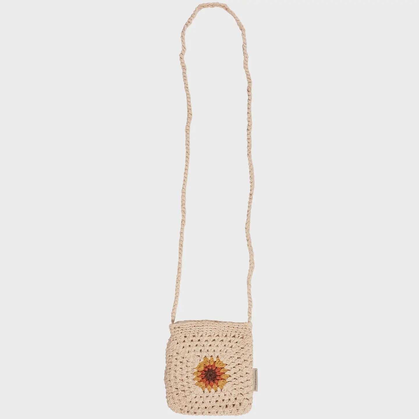 Crochet Sunflower Crossbody Bag