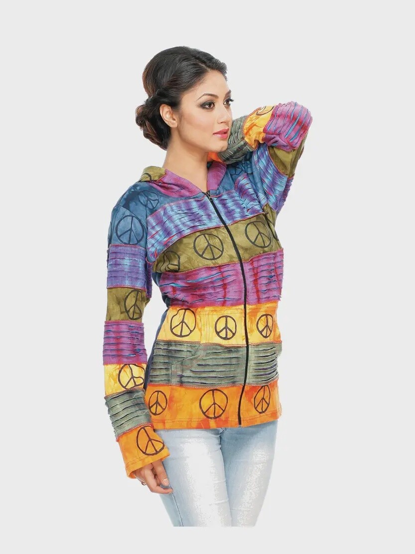 Peace Sign Happy Coat SF374