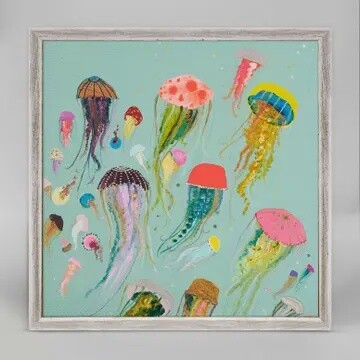 Floating Jellyfish Aqua By Eli Halpin