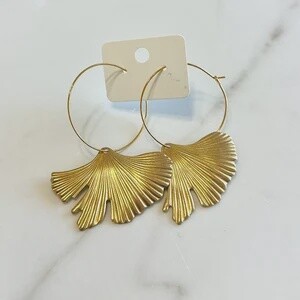 Ginko Minimal Large Hoops