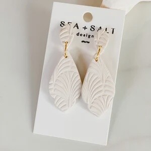 Off White Teardrop Dangle
