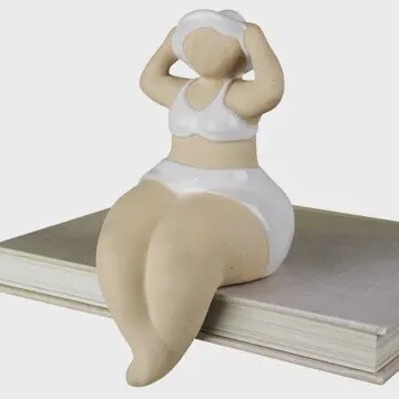 Ceramic Sun Bathing Lady