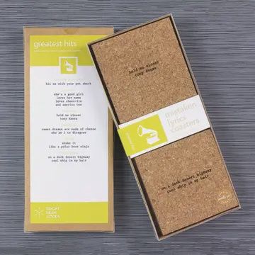 Mistaken Lyrics Coaster Sets