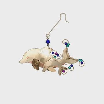 Momma &amp; Baby Dolphin Ornament