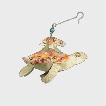 Mom and Baby Sea Turtle Ornament