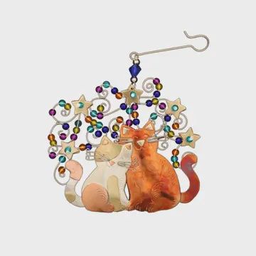 Starry Night Cats Ornament