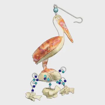 Pelican On the Beach Ornament