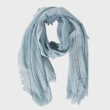 Loose Weave Pale Blue Scarf