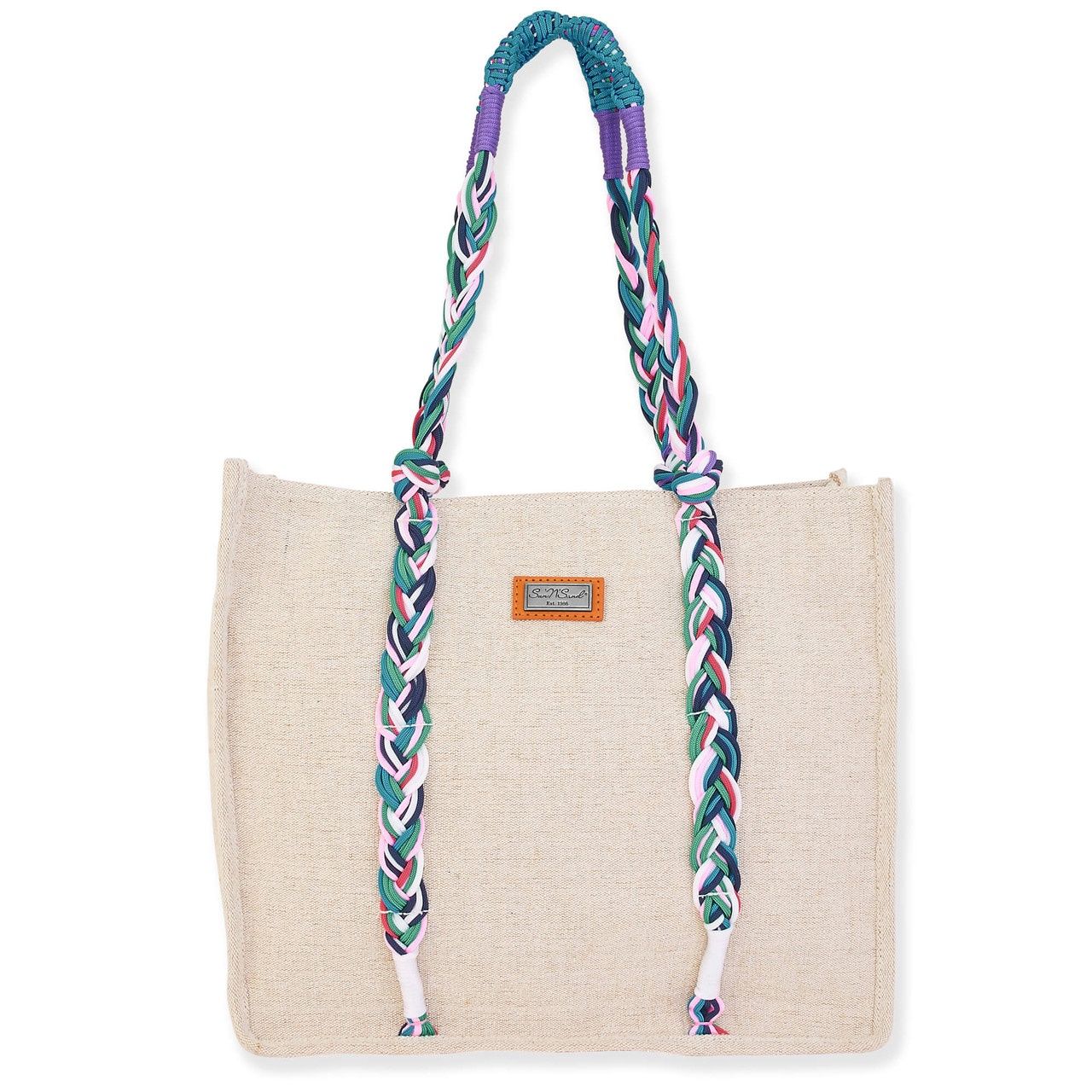 Tatum Shoulder Tote, Color: Natural
