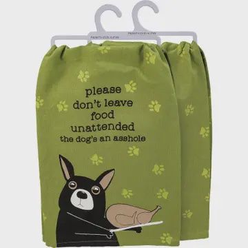 Please Don&#39;t Leave Food Unattended Kitchen Towel