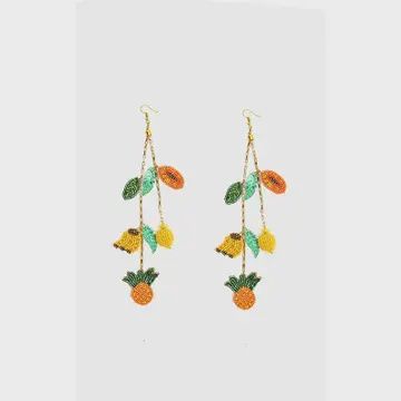 Fruits Hanging Beaded Earrings