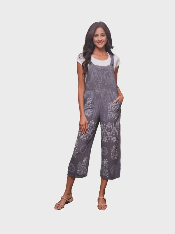 Boho Hippie Purple Overall