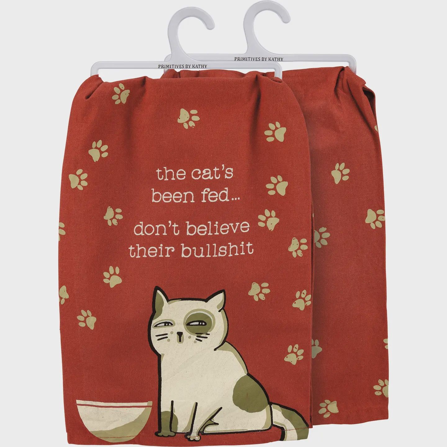 The Cat&#39;s Been Fed Kitchen Towel