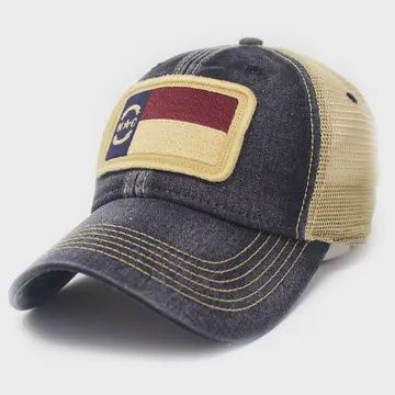 North Carolina Flag Patch Trucker Hat