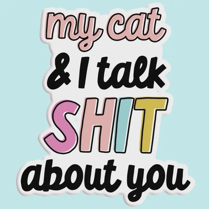 My Cat and I Talk Sh!t About You