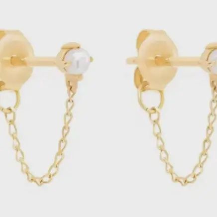 Pearl Chain Earrings