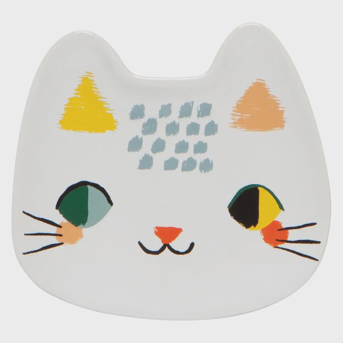 Meow Meow Cat Shaped Ceramic Trinket Tray
