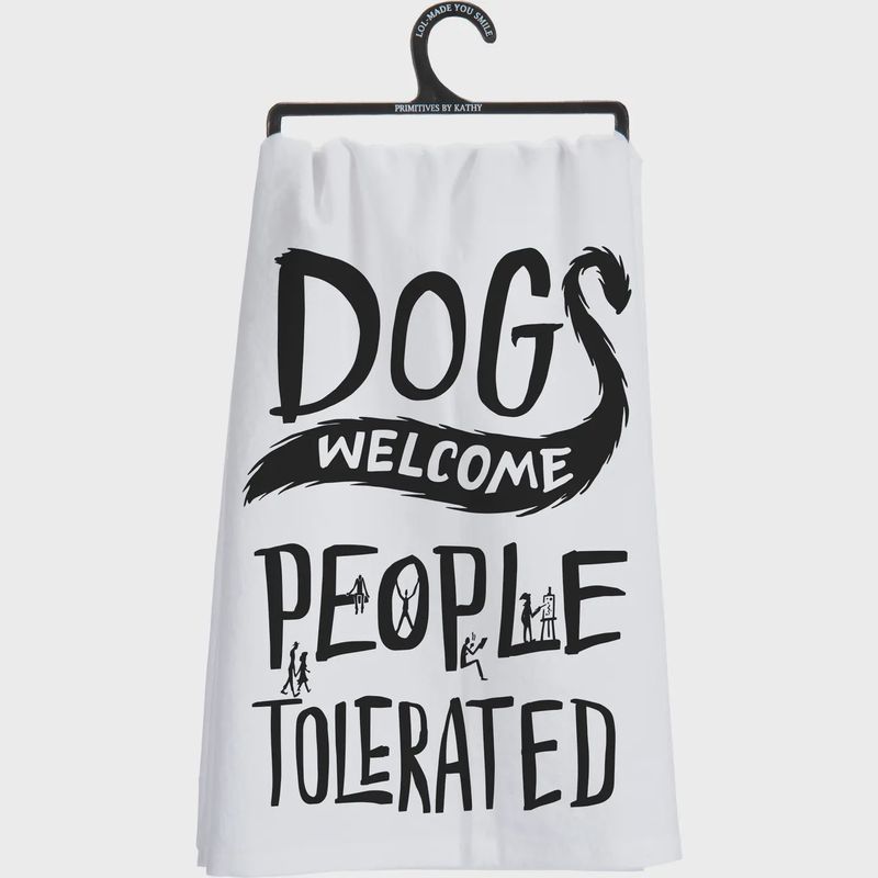 Dogs Welcome Kitchen Towel