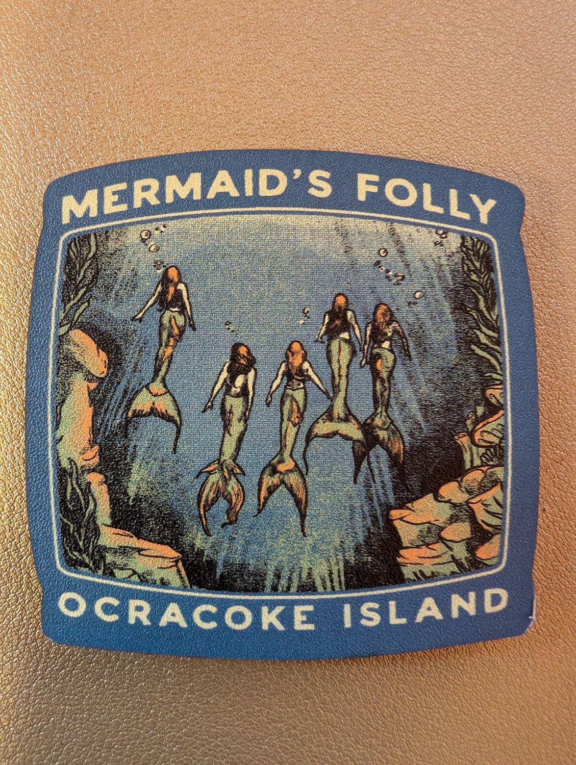 Wooden Magnet, Print Name: Rising Mermaids