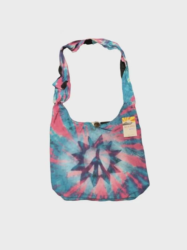 Cotton Tie Dye Peace Bag RIB1527