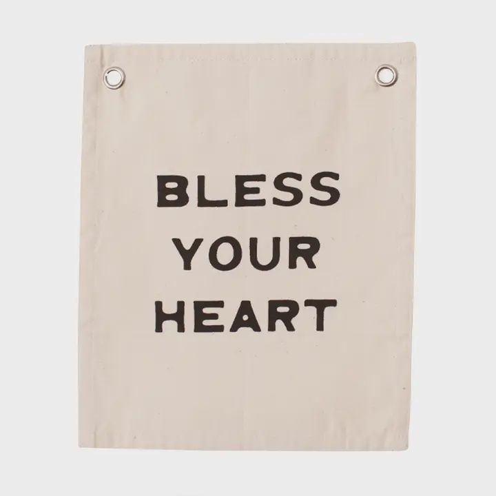 Bless Your Heart Canvas Banner