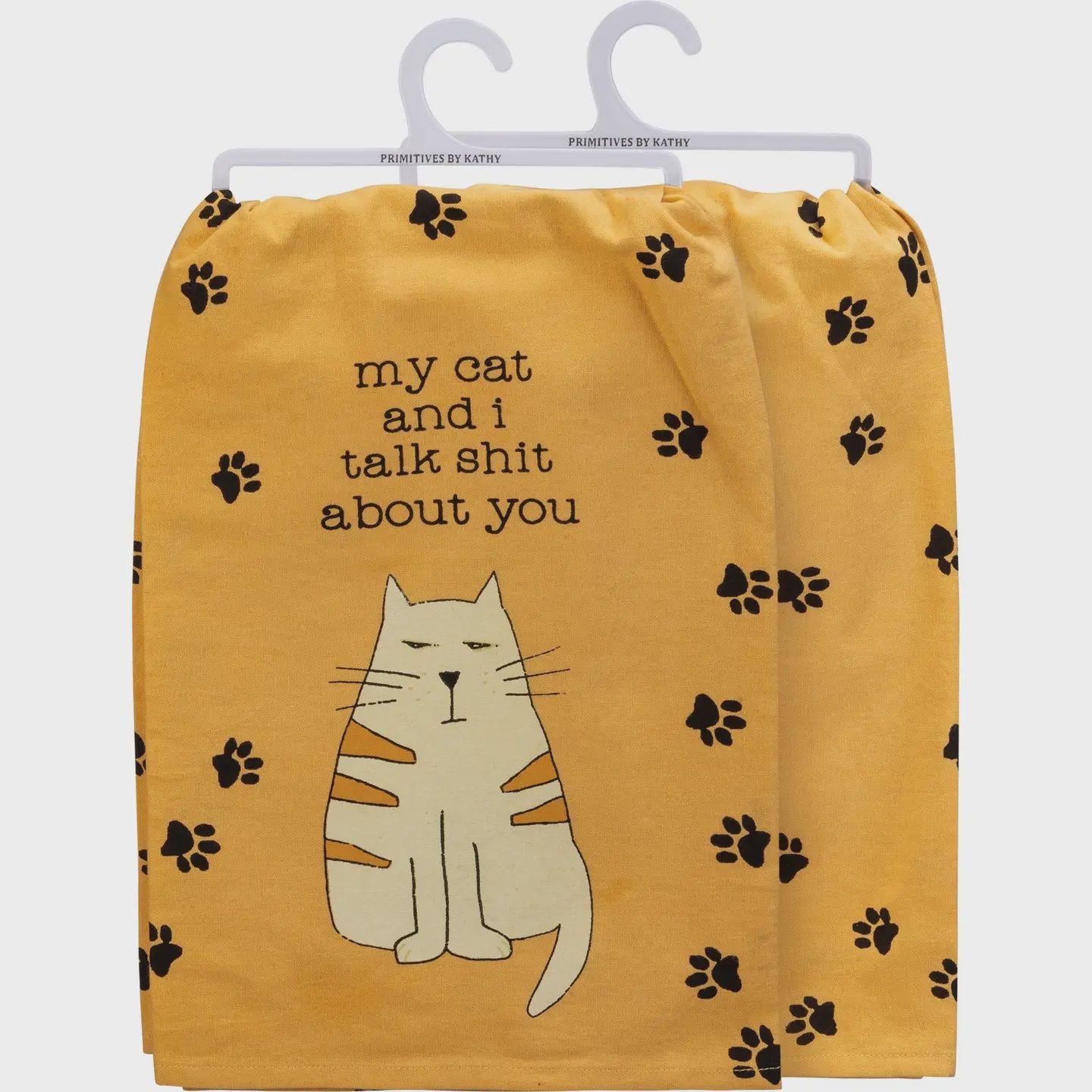 My Cat and I Talk Kitchen Towel