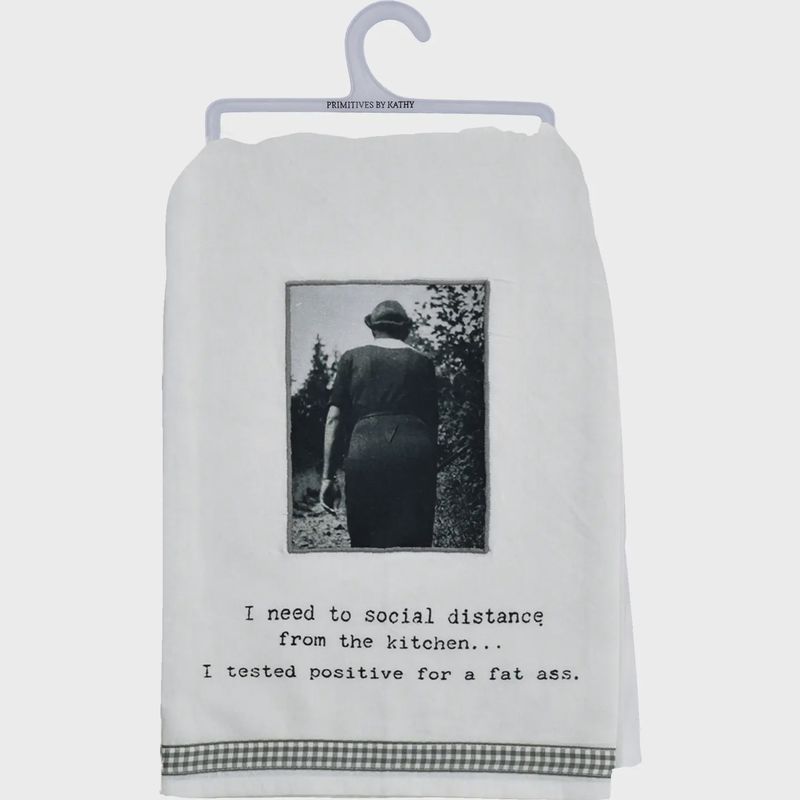 Social Distance from the Kitchen Kitchen Towel