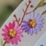 Floral Embroidered Headband, Color: White
