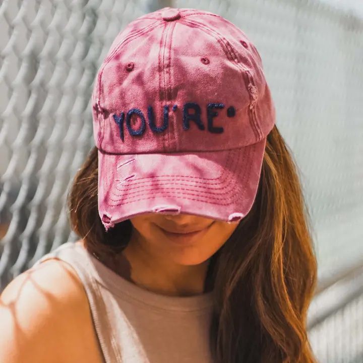 You&#39;re Distressed Dad Hat