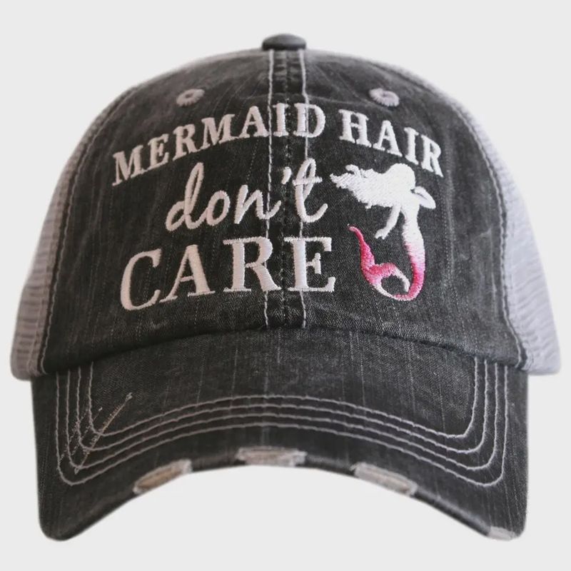 Mermaid Hair Don't Care Trucker Hats