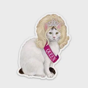 Kitty Cat Queen Sticker