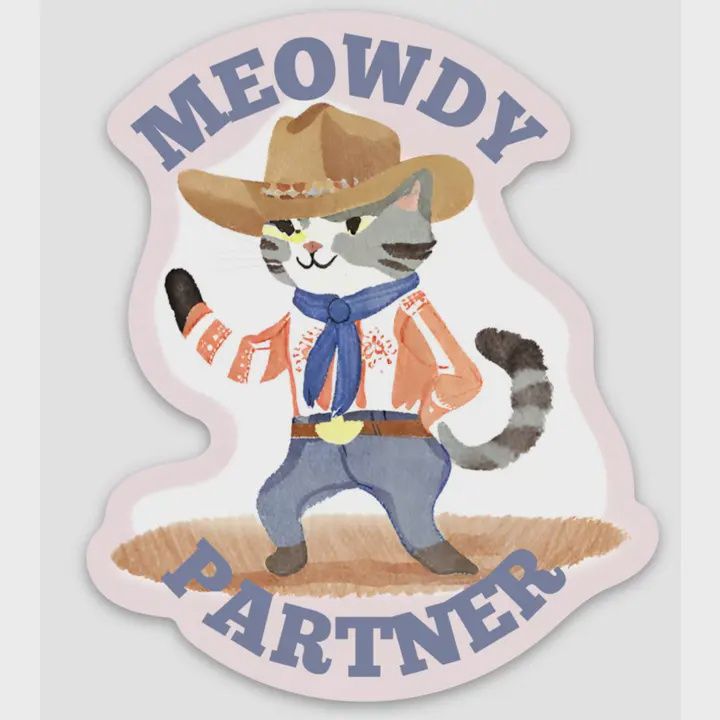Meowdy Partner Sticker