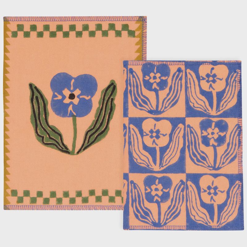 Teppi Block Print Notebooks, Set of 2