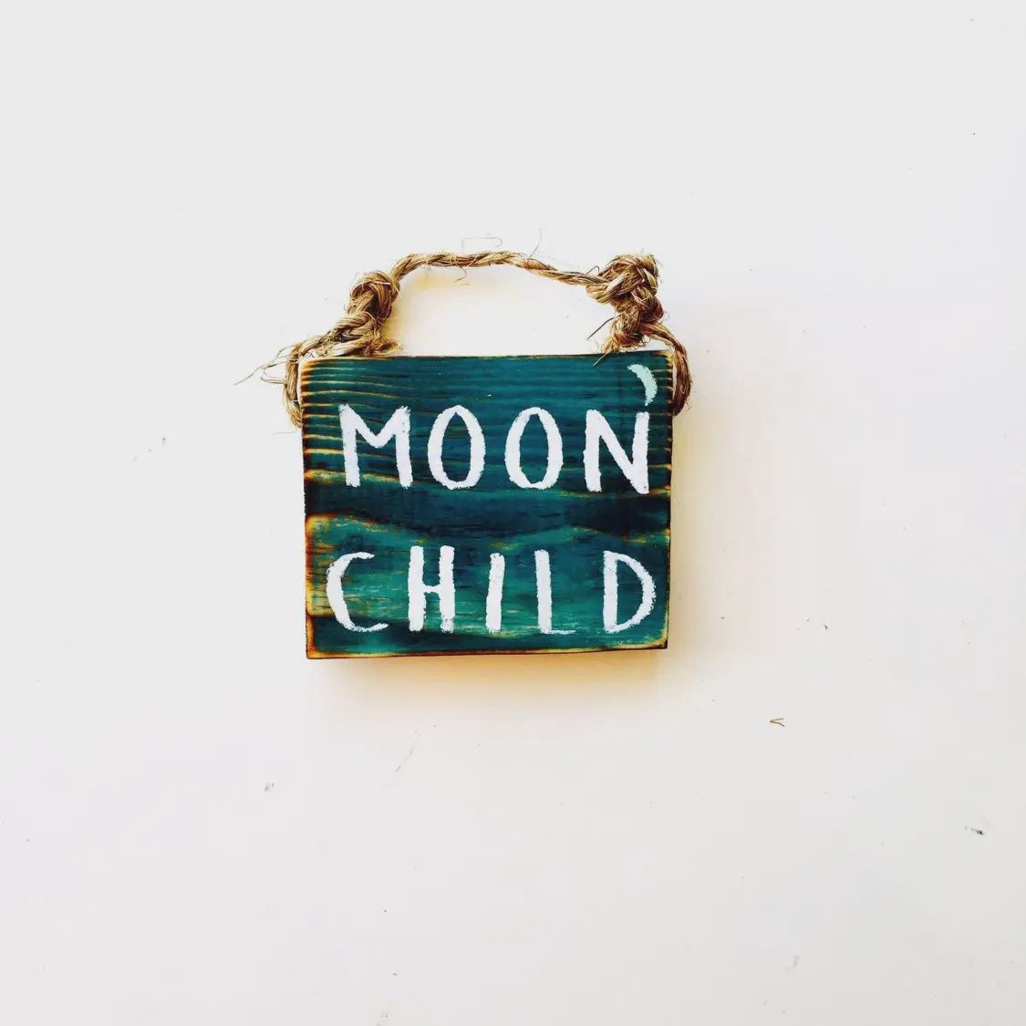 Moon Child Wood Sign