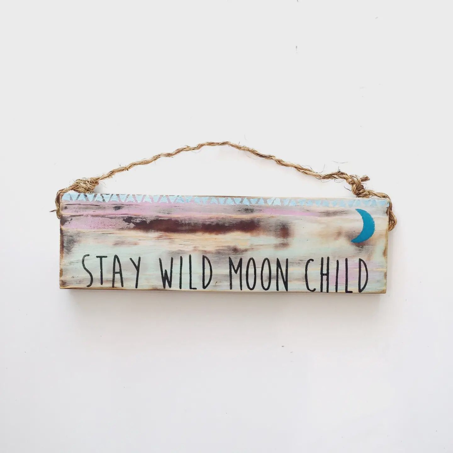 Stay Wild Moon Child Wood Wall Art