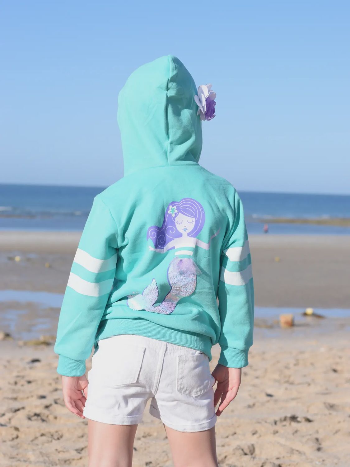Mermaid Sequin Toddler and Kids 3D Hoodie