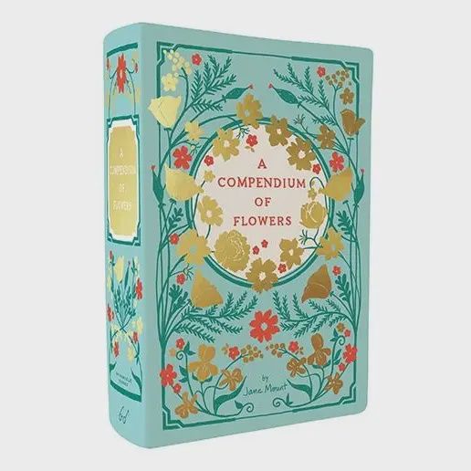 Bibliophile Ceramic Vase: A Compendium of Flowers