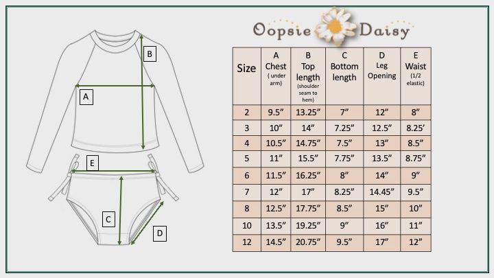 Kids Long Sleeve Navy Tropical Rash Guard Ruffle Swimsuit