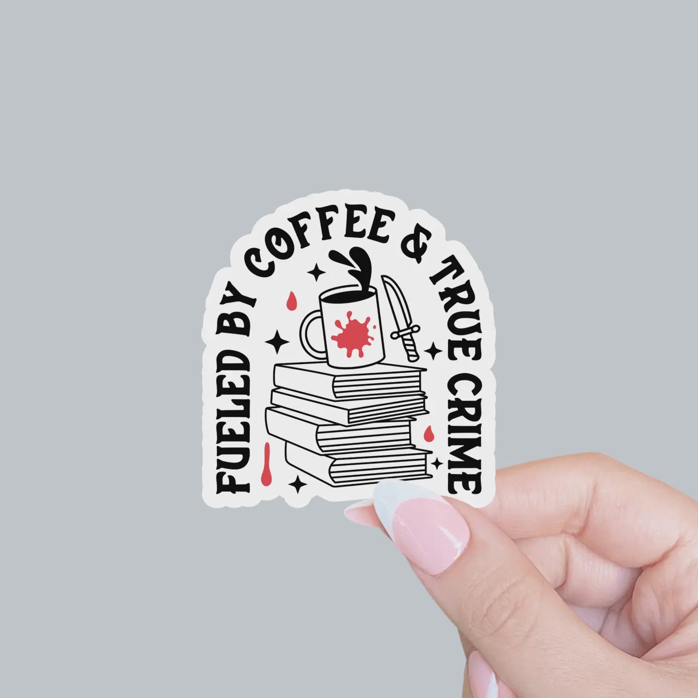 True Crime and Coffee Sticker
