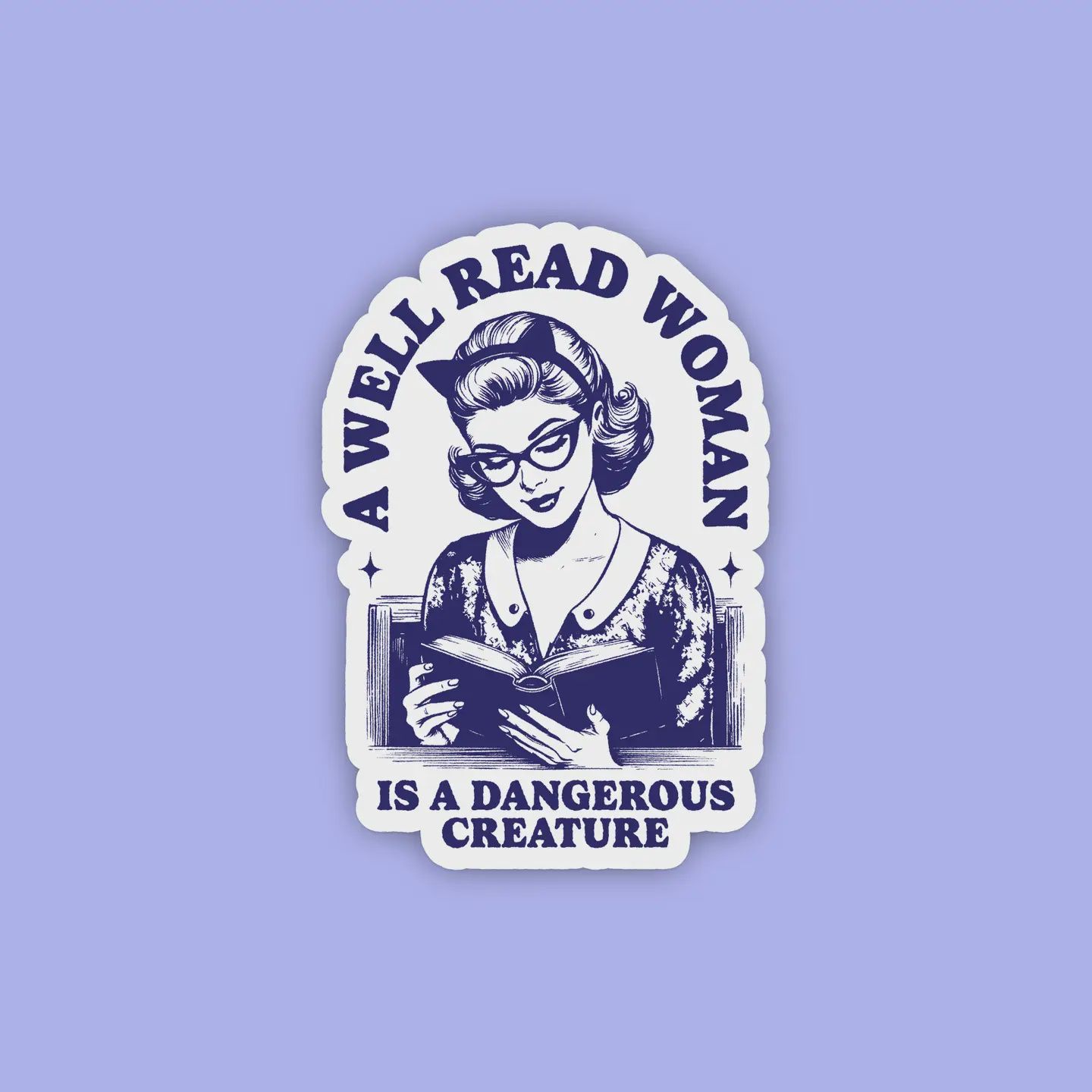 Well Read Woman Sticker