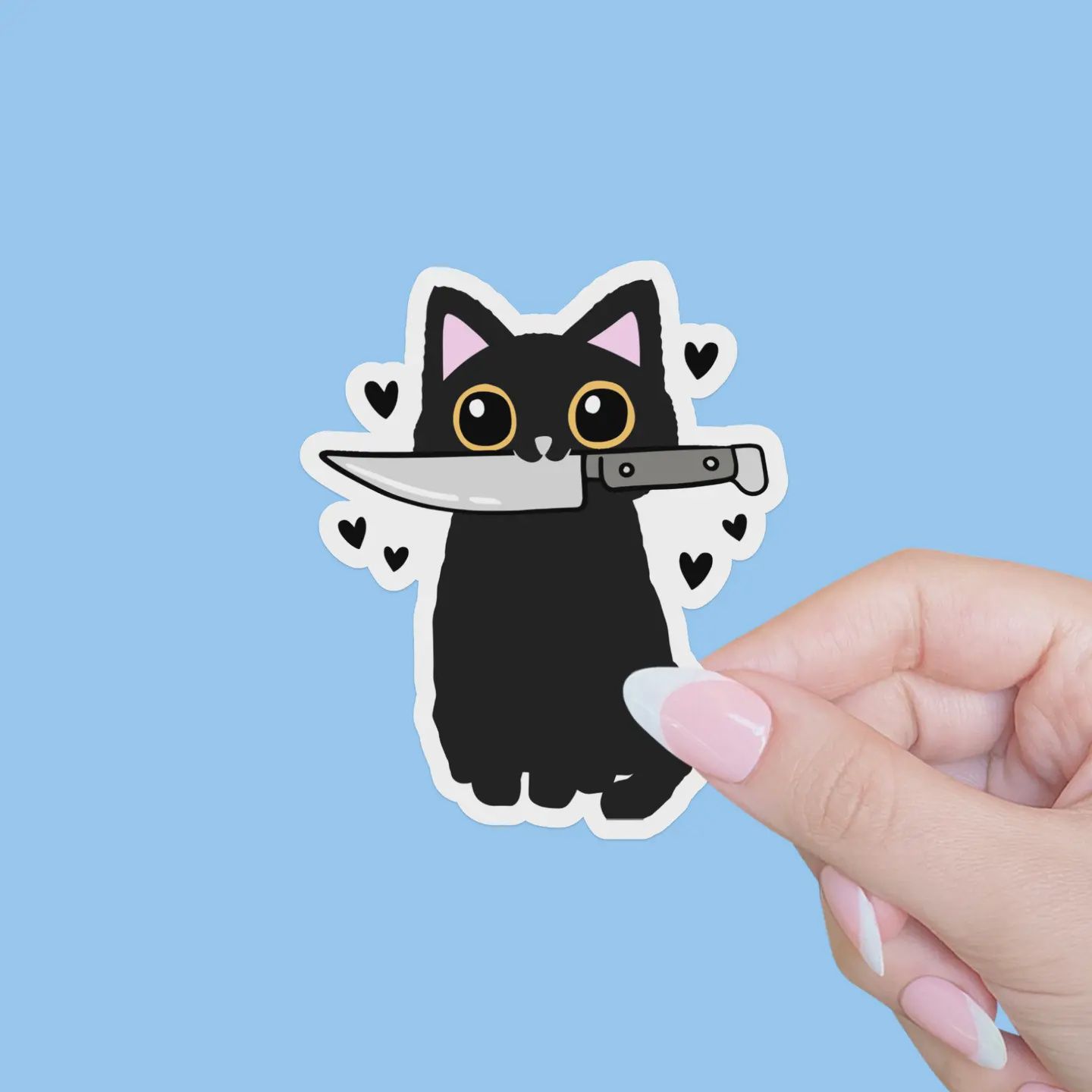 Black Cat Sticker
