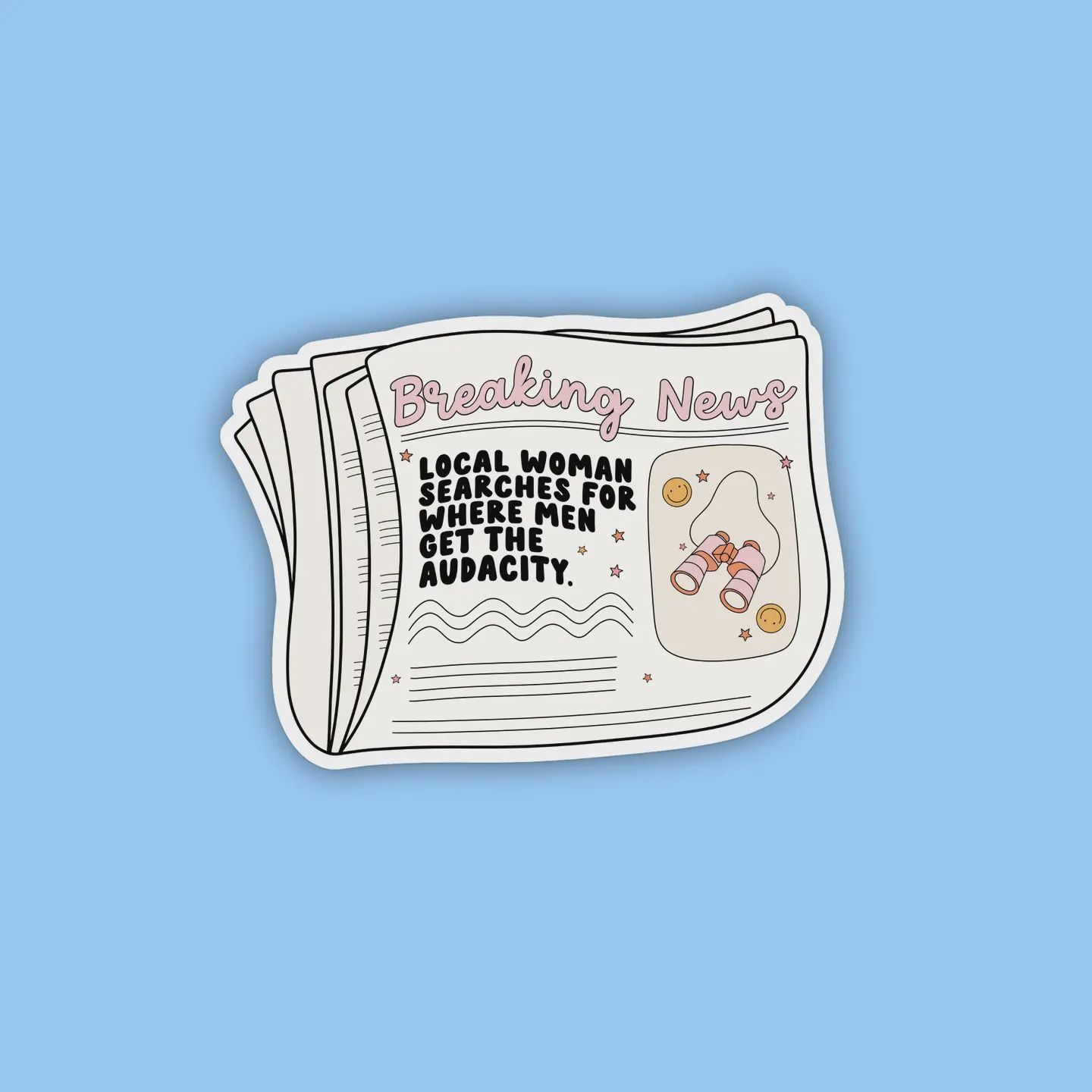 Men Audacity Sticker