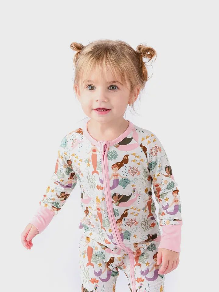 Mermaids Bamboo Convertible Baby Pajama