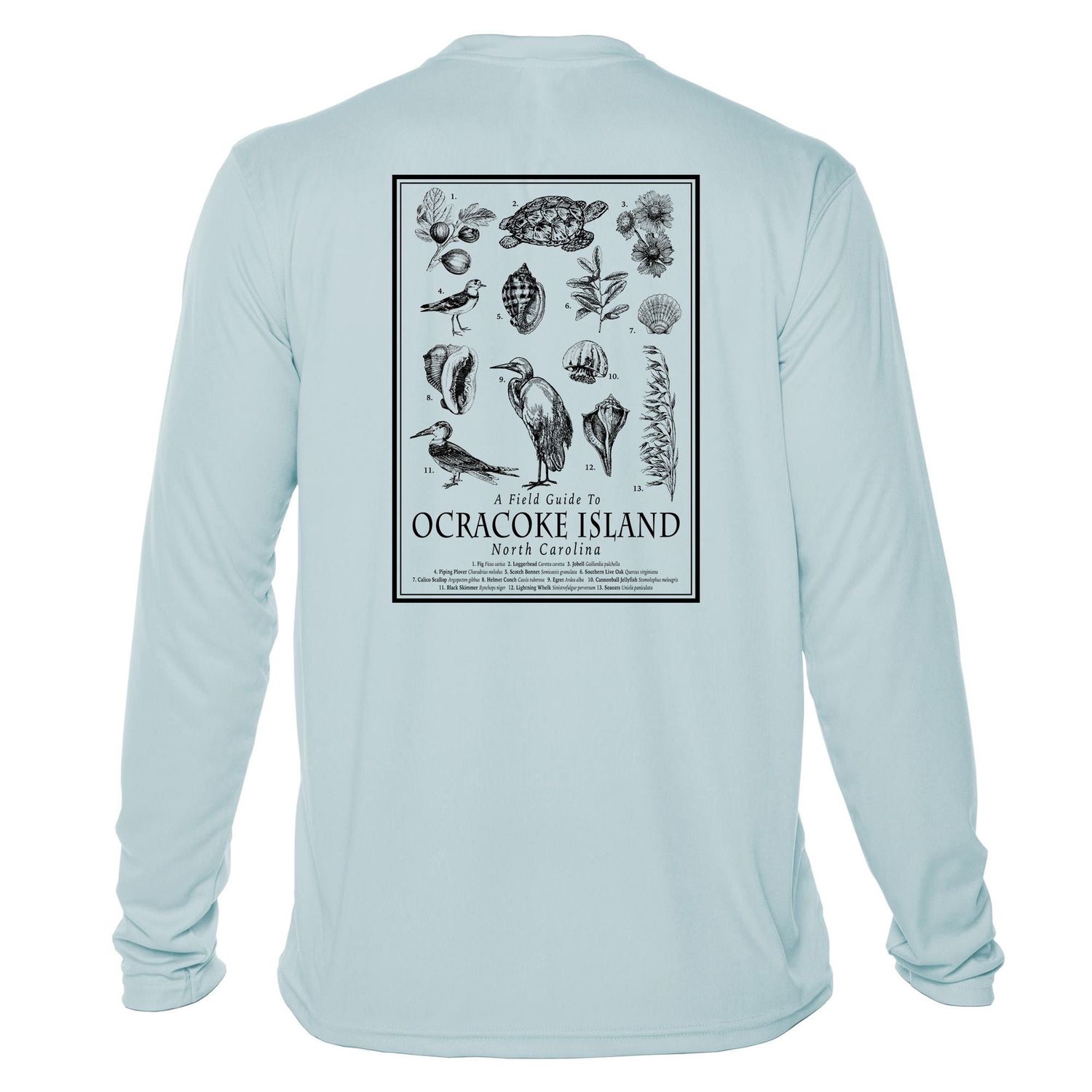 Ocracoke Field Guide T-Shirt - LS
