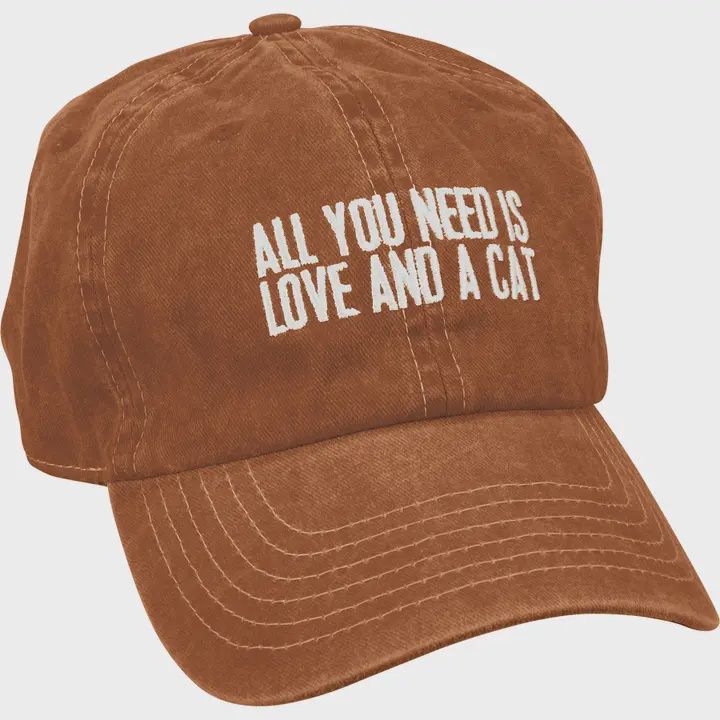 All You Need Is Love And A Cat Baseball Cap