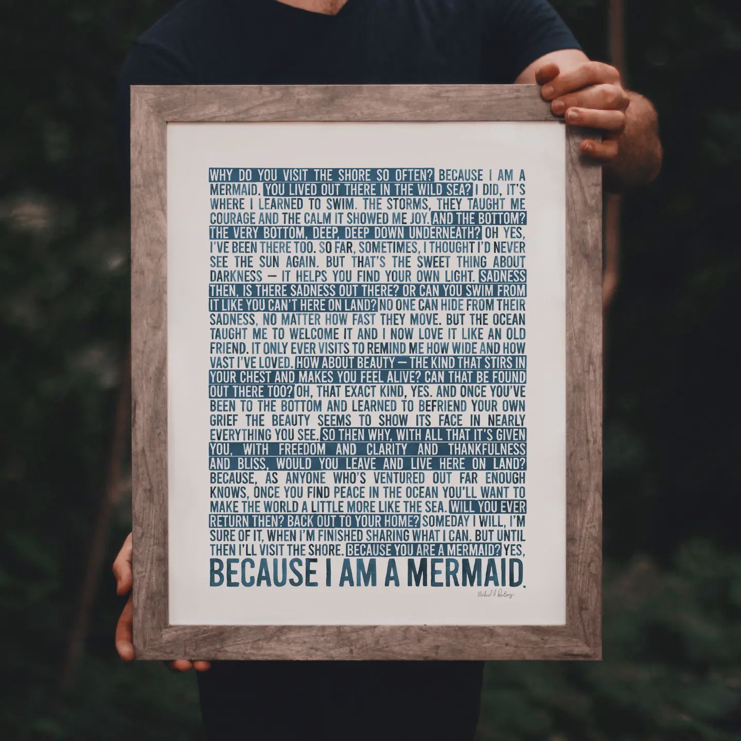 Large, Because I Am A Mermaid