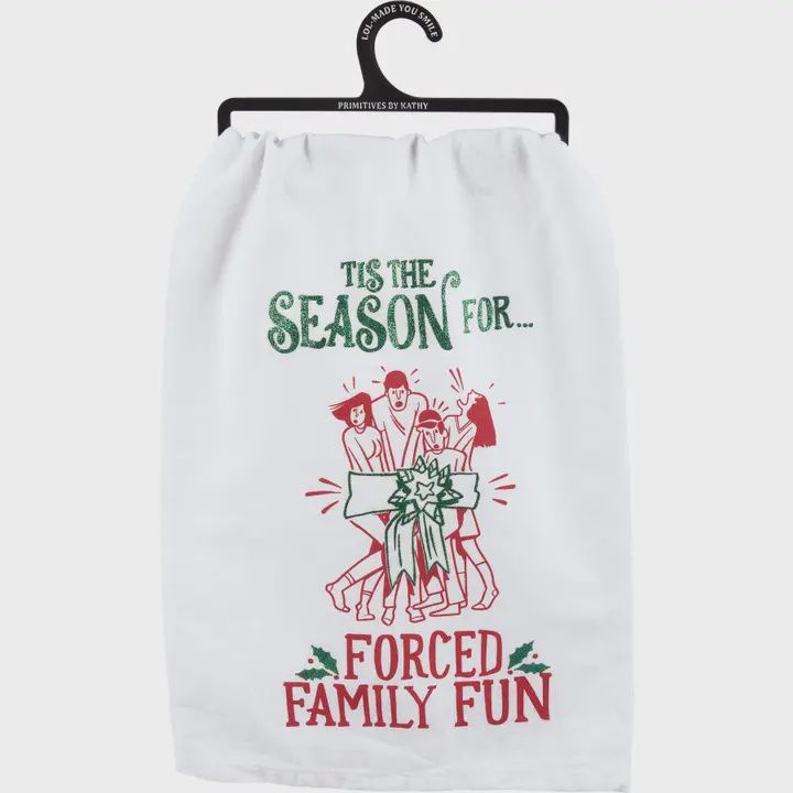 Forced Family Fun Kitchen Towel