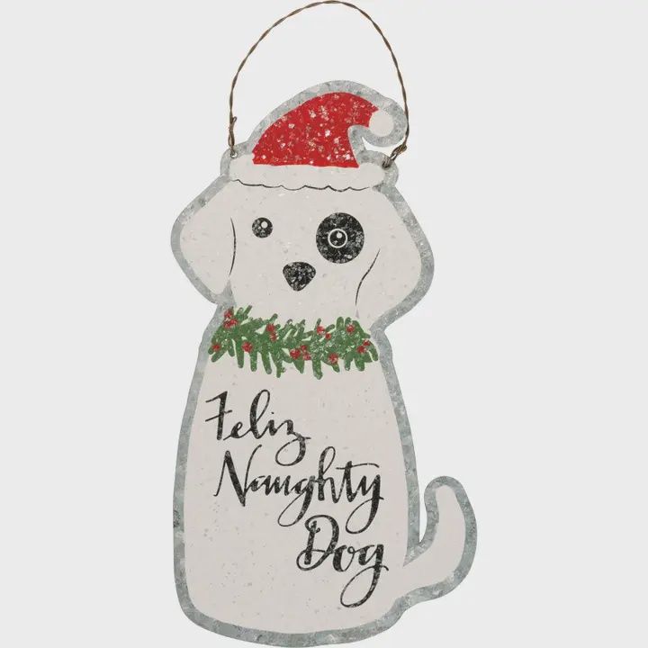 Feliz Naughty Dog Ornament